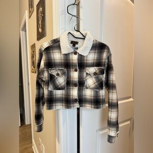 Cropped Fuzzy Flannel